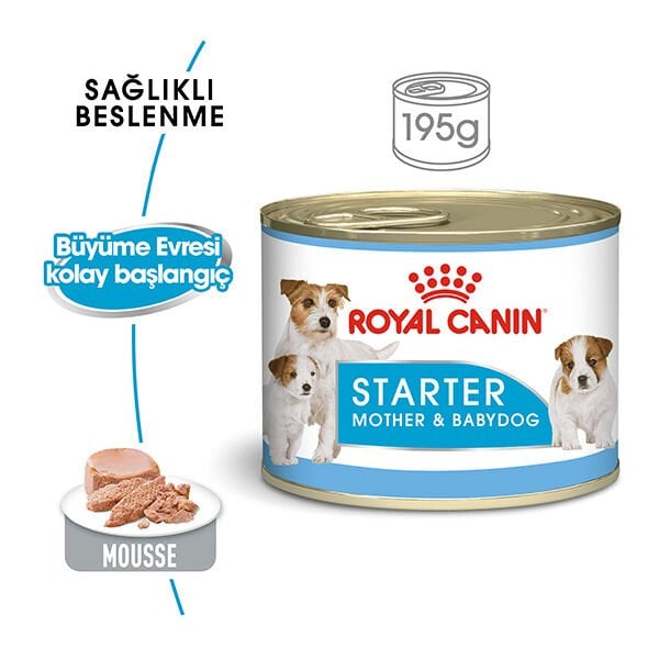 Royal Canin Starter Anne ve Yavru Köpek Konservesi 195gr