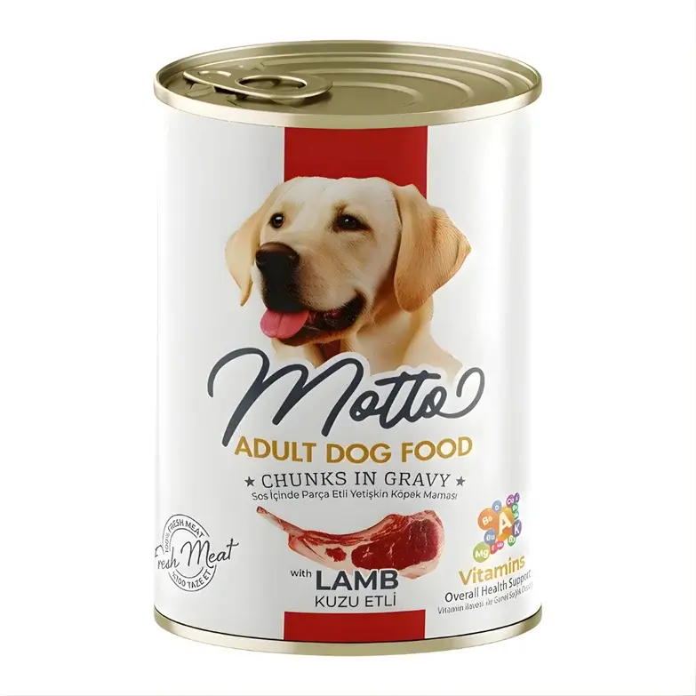 Motto Yetişkin Köpekler İçin Kuzu Etli Yaş Mama 400 Gr