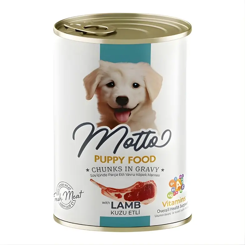 Motto Yavru Köpekler İçin Kuzu Etli Yaş Mama 400 Gr