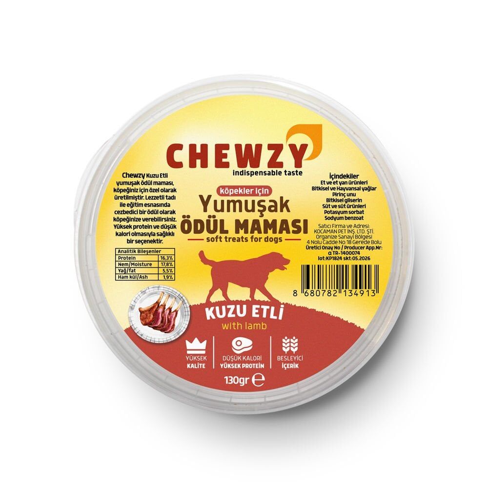 Chewzy Kuzulu Yumuşak Köpek Ödül Maması 1 Adet 130 Gr