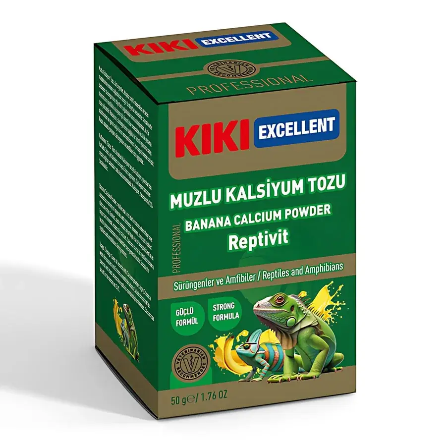 Kiki Excellent Repta-Vit Sürüngen Muzlu Kalsiyum Vitamini 50gr