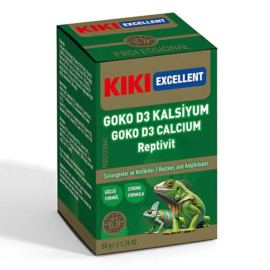 Kiki Excellent Repta-Vit Sürüngen Goko D3 Kalsiyum Vitamini 50gr