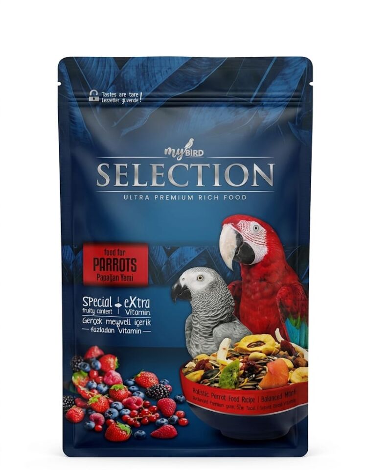 Myyem Selection Meyve Parçalı Papağan Yemi 750 Gr