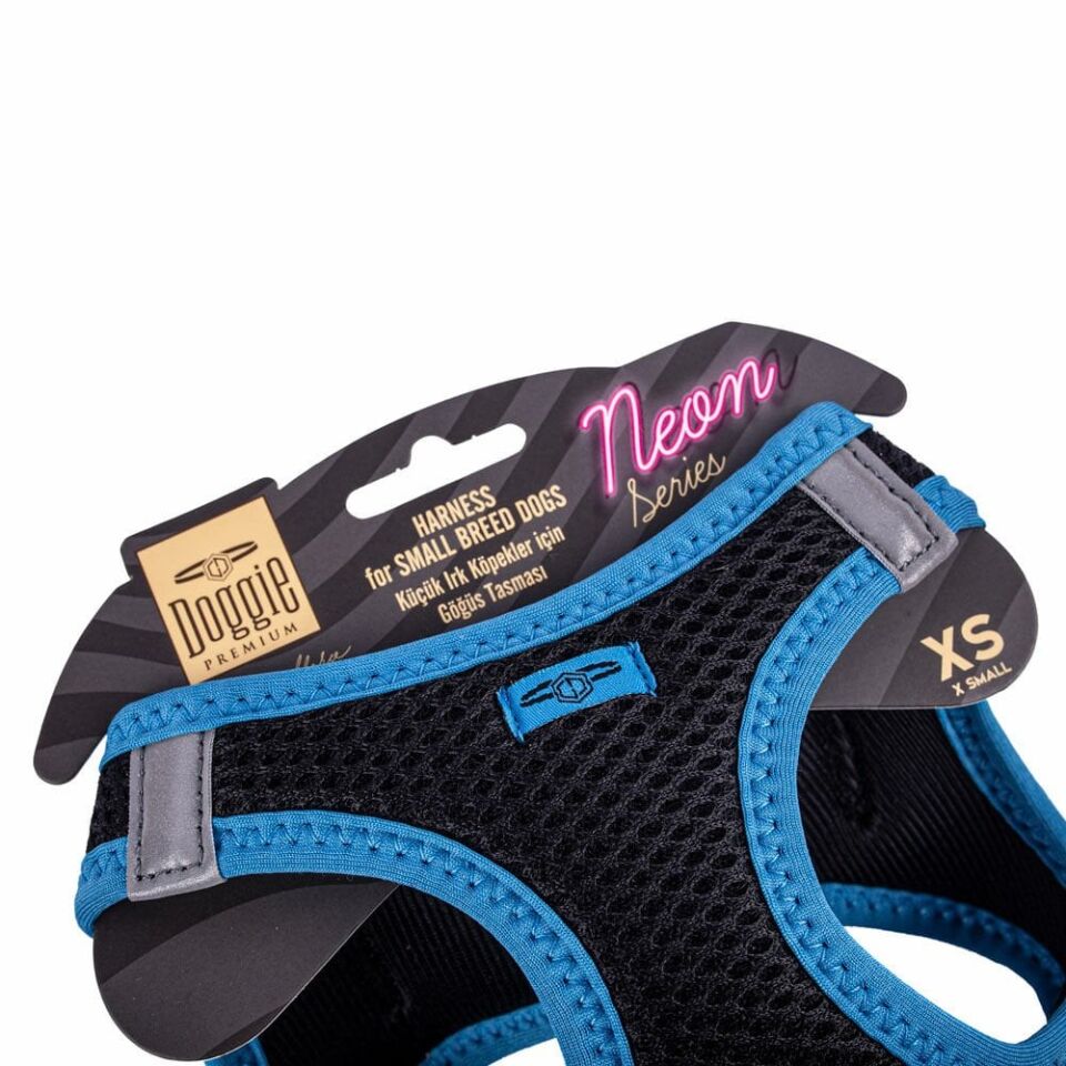 Doggie Neon Küçük Irk Köpek Göğüs Tasması XS 30-34cm