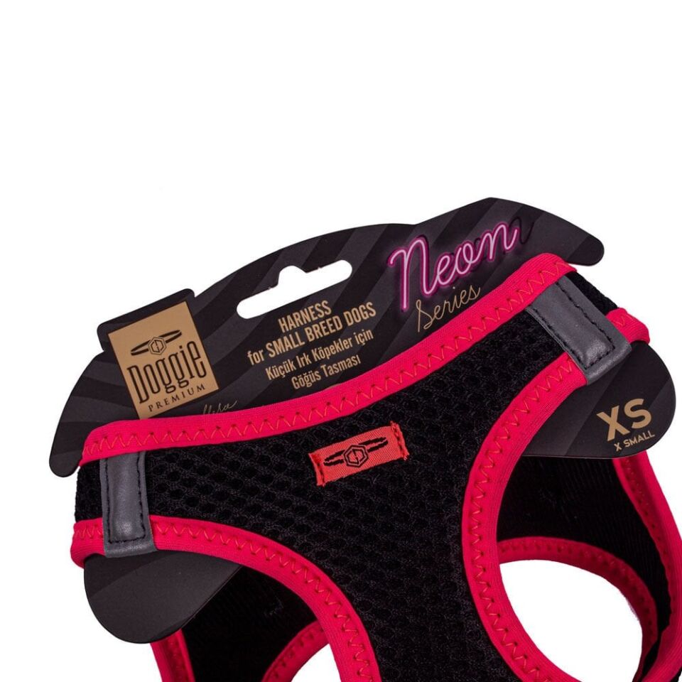 Doggie Neon Küçük Irk Köpek Göğüs Tasması XS 30-34cm