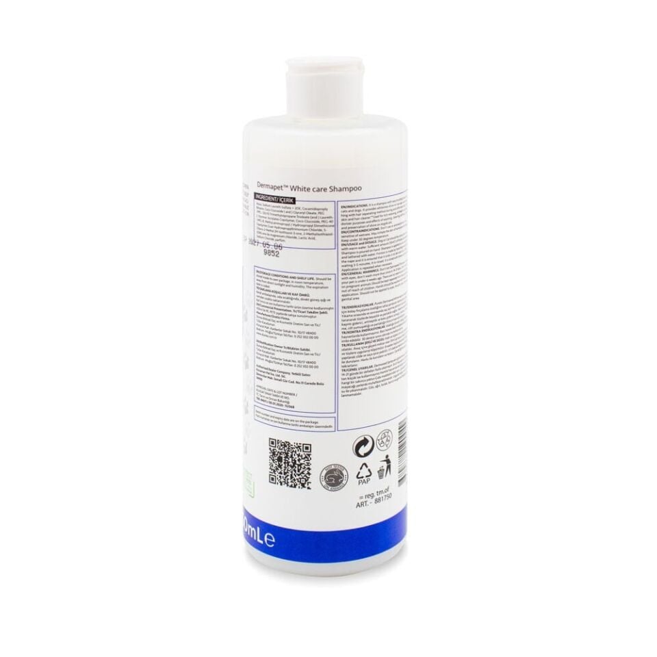 Purele Dermatolojik Kedi ve Köpek Şampuanı 450ml Beyaz Tüyler
