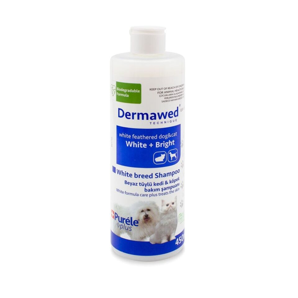 Purele Dermatolojik Kedi ve Köpek Şampuanı 450ml Beyaz Tüyler