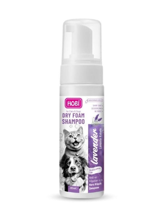 Hobi Lavanta Özlü Kedi ve Köpekler İçin Köpük Şampuan 200ml