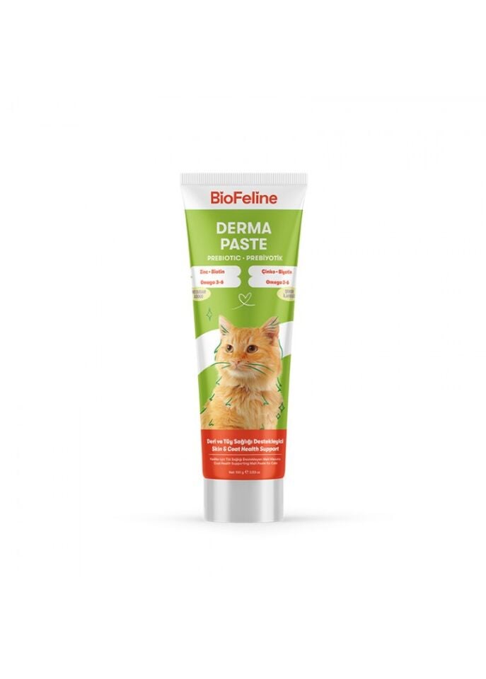 Tüy Dökülmesi Azaltıcı ve Deri Sağlığı Destekleyici Kediler İçin Derma Malt Macunu 100 ml